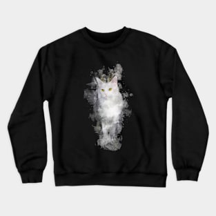 WATER COLOR CAT Crewneck Sweatshirt